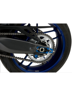 Napinacze łańcucha Puig Yamaha MT-09/SP (21-)/MT-09 Y-AMT/XSR900 GP (24-)/TRACER 9/Y-AMT/GT/GT+ (25-) niebieskie