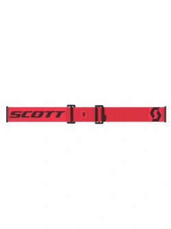 Gogle motocyklowe Scott Prospect 2.0 ze srebrną szybką, czerwono-czarne