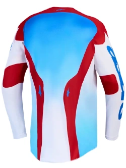 Bluza cross Alpinestars MX Racer Hunt biało-czerwono-niebieska