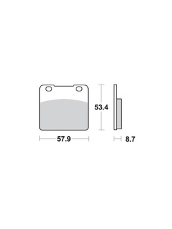 KLOCKI HAMULCOWE SBS 577 HS