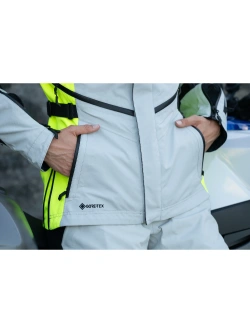 Kurtka motocyklowa tekstylna damska Klim Altitude szaro-fluo żółta