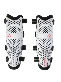 Nakolanniki motocyklowe Acerbis Impact Pro biało-czerwone