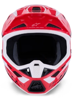 Kask enduro Alpinestars SM7 Deed biało-czerwono-czarny połysk