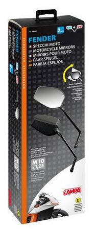 Lusterka Lampa Fender mocowane na kierownicy [para; M10 x 1.25]