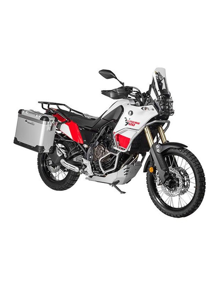 Zestaw: kufry boczne z anodowanego aluminium "And-S" Zega Pro + stelaże czarne Touratech Yamaha Tenere 700 / World Raid (31+38L)