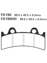 Klocki hamulcowe EBC FA190V 98.9 x 49.5 x 9.5mm NA PRZÓD