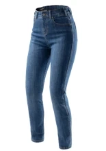 Jeansy motocyklowe damskie Rebelhorn Classic Mono niebieskie