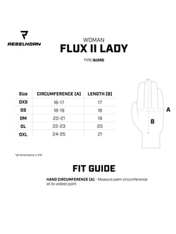 Rękawice motocyklowe damskie Rebelhorn Flux II czarno-fluo czerwone