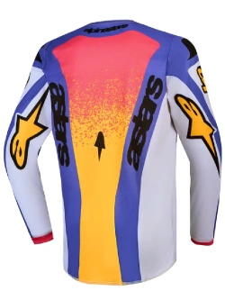 Bluza cross dziecięca Alpinestars MX Fluid Drag fioletowo-niebiesko-żółta