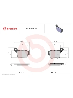 Klocki hamulcowe Brembo SX Gas Gas/ Husqvarna/ KTM/ Triumph (wybrane modele) [kpl. na 1 tarczę]