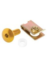 Śrubki do owiewek Lampa z blaszkami mocującymi złote 10 szt. [M5]