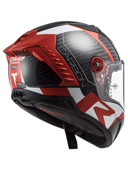 Kask integralny LS2 FF805 Thunder C Carbon Racing1 matowy czerwono-biało-czarny