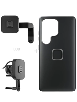 Zestaw na motocykl: etui Peak Design Mobile Everyday Clarino do smartfona Samsung Galaxy S25 Ultra + mocowanie motocykla