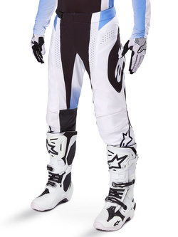 Spodnie cross damskie Alpinestars MX Techstar Melt czarno-niebieskie 