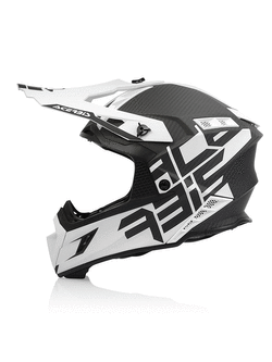 Kask enduro Acerbis Steel Carbon biało-czarny
