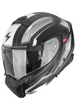 Kask szczękowy Scorpion EXO-930 EVO Space czarno-srebrno-biały matowy