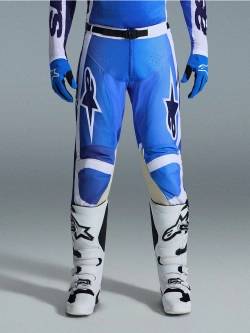 Spodnie cross Alpinestars MX Race Air niebiesko-białe