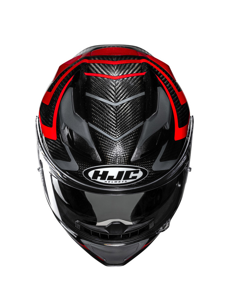 Kask integralny HJC F71 Carbon Nevio czarno-czerwony