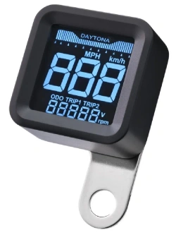 Obrotomierz cyfrowy z prędkościomierzem Daytona Cube, czarny [399 km/h]