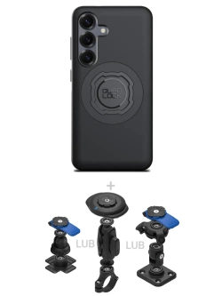 Zestaw 360 Quad Lock: etui MAG na telefon Samsung Galaxy S25 (magnetyczne) oraz wybrane komponenty