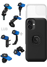 Zestaw na motocykl: etui MAG na telefon iPhone 16 Pro (magnetyczne) + wodoodporny pokrowiec MAG + mocowanie Quad Lock