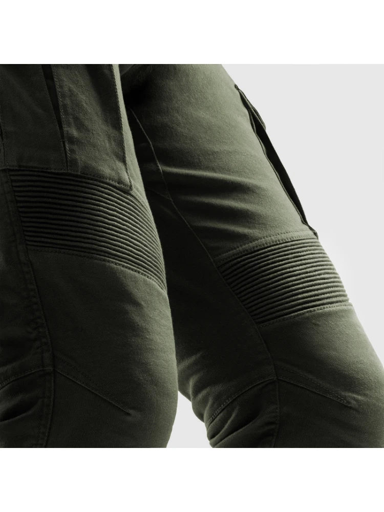 Jeansy motocyklowe Rebelhorn Faster zielone