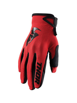 Rękawice cross Thor Sector czerwone