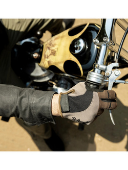 Rękawice cross Biltwell Moto brązowo-czarne