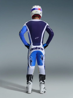 Bluza cross Alpinestars MX Racer Air Portl niebiesko-biało-czarna