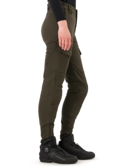Jeansy motocyklowe damskie Shima Recon zielone