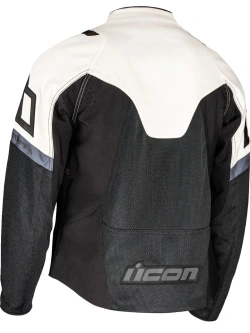 Kurtka motocyklowa tekstylna Icon Contra3 czarno-biała