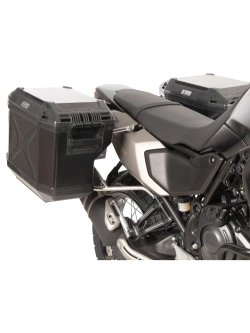 Zestaw: kufry boczne + stelaże Hepco&Becker Xplorer Cutout Yamaha Tenere 700 (25-) czarne