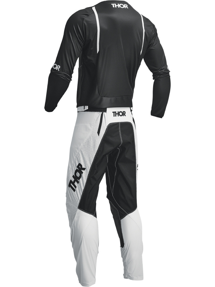 Bluza enduro Thor Pulse Mono czarno-biała
