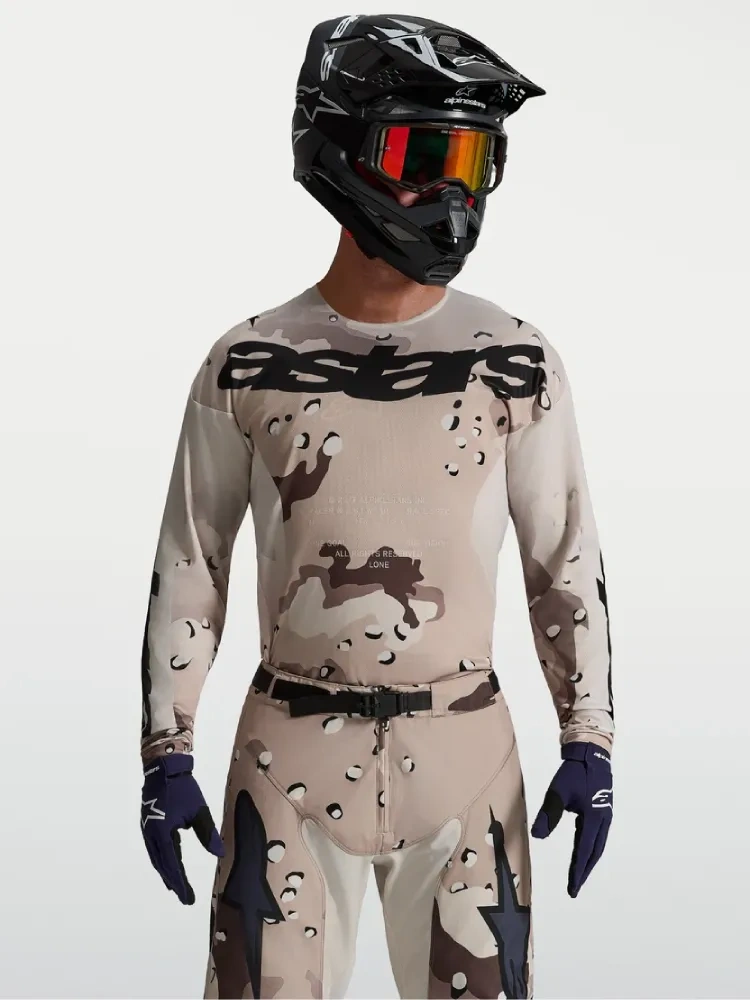 Bluza cross Alpinestars MX Racer Lone brązowo-czarna