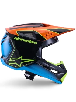 Kask enduro Alpinestars SM3 Fray czarno-pomarańczowy-fluo
