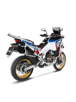 Tłumik motocyklowy LeoVince LV-12 BLACK EDITION [Slip-On, Stainless Steel] do Honda CRF 1100 L Africa Twin/Adventure Sport/DCT (20-23)