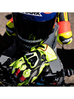 Rękawice motocyklowe skórzane 4SR Stingray Race Spec żółte