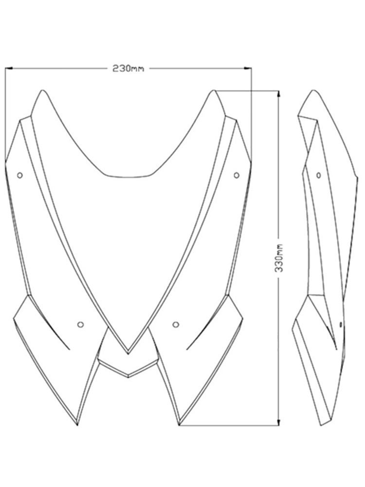 Owiewka PUIG Kawasaki Z H2 (20-)/ SE (20-) przezroczysta