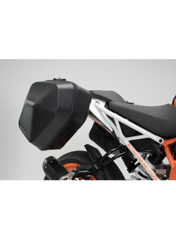 Zestaw: kufry boczne plastikowe + stelaże URBAN ABS SW-MOTECH KTM 125/390 Duke [17-] [pojemność: 2 x 16,5l]