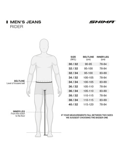 Jeansy motocyklowe Shima Rider czarne