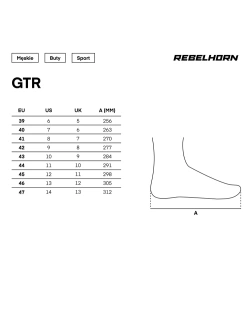 Buty motocyklowe Rebelhorn GTR czarno-czerwone