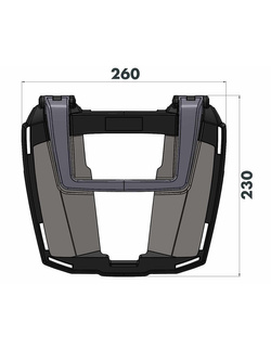 Stelaż pod kufer centralny Hepco&Becker EasyRack KTM 890 Duke R (20-23)