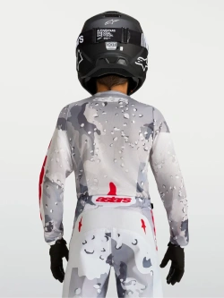 Bluza cross dziecięca Alpinestars MX Fluid Lone szaro-czerwona