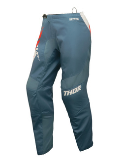 Spodnie cross damskie Thor Sector Split niebiesko-białe