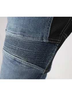 Jeansy motocyklowe Trilobite Parado dwuwarstwowe, niebieskie [skinny fit]