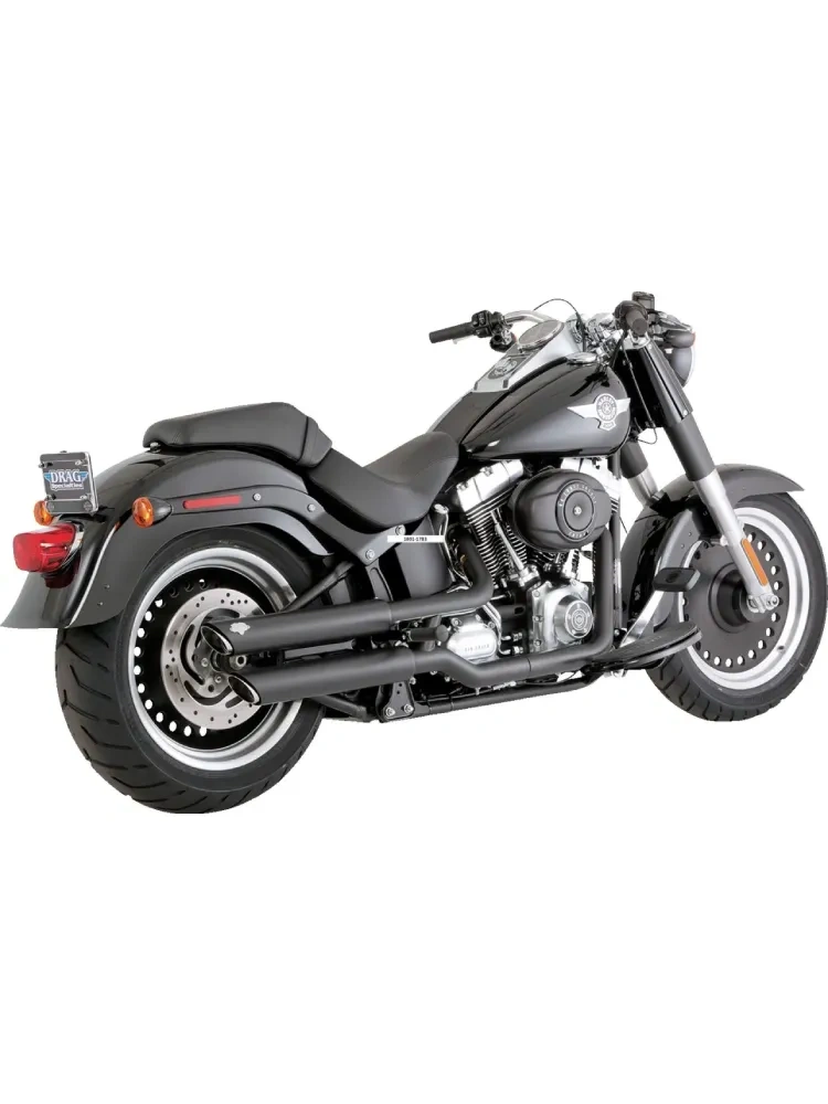 Tłumik motocyklowy Vance & Hines 3" Twin Slash Harley Davidson Fat Boy 1584 (07-09) czarny matowy