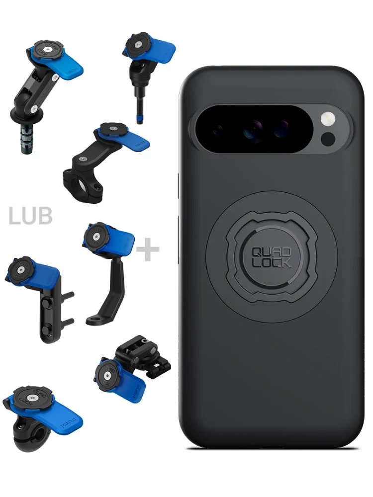 Zestaw na motocykl: etui MAG na telefon Google Pixel 10 Pro XL (magnetyczne) + mocowanie Quad Lock