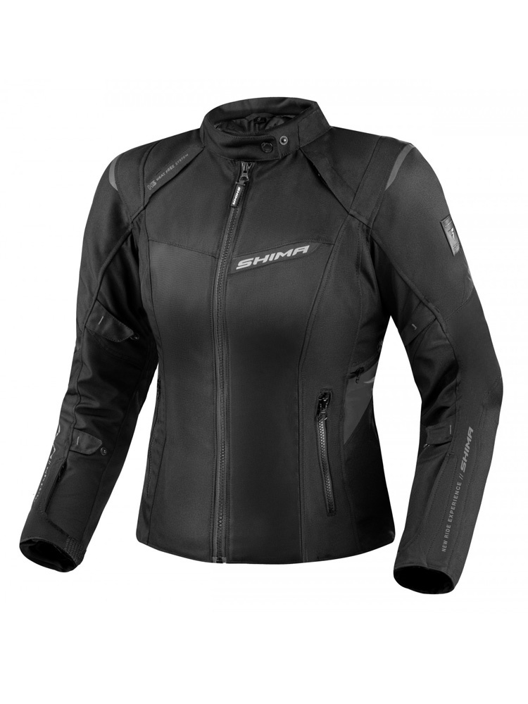 Kurtka motocyklowa damska tekstylna Shima Rush 2.0 czarna