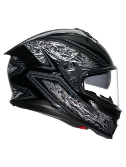 Kask integralny AGV K7 Damascus czarno-srebrny