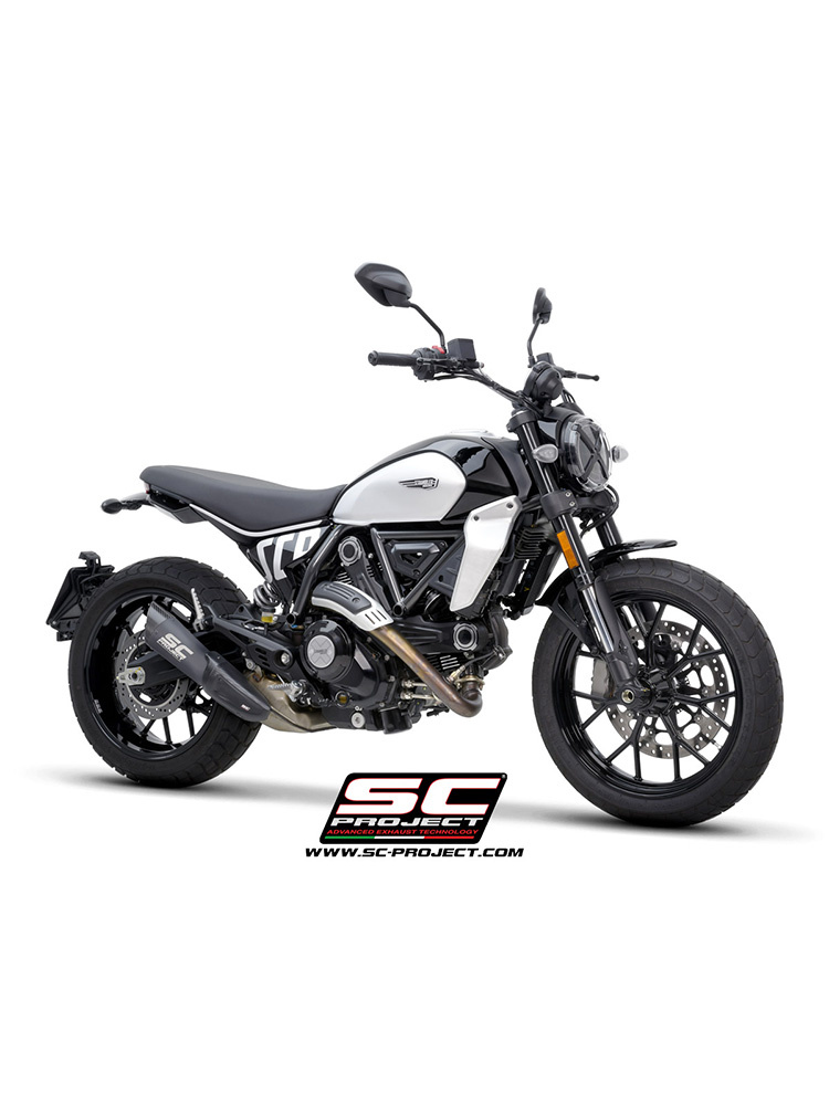 Tłumik motocyklowy SC-Project C1 Ducati Scrambler 800 (23-) carbon